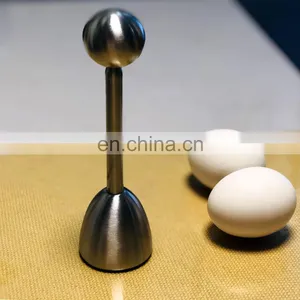 Stainless Steel Kitchen Egg Shell Boiled Cooked Topper Egg Cutter Opener thumbnail-3