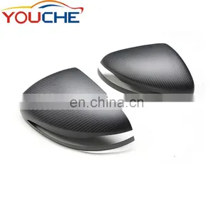 Matt Black Dry Carbon Fiber Mirror Cover for Mercedes GLC Class W253 S Class W222 C Class W205 E Class W213 W238 thumbnail-1