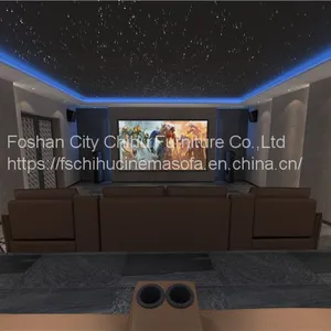Amazon Supplier Hot Selling Leisure Adjustable Top Grain Leather Electric Private Cinema Recliner Home Theater Sofa thumbnail-5