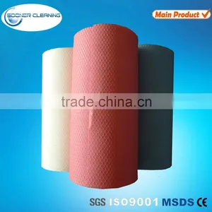 China Factory Supply Honeycomb Embossed Wood Pulp Nonwoven Fabric thumbnail-6