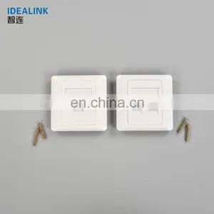 86 Type Standard RJ45 Face Plate White Network Keystone With Face Plate thumbnail-3
