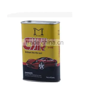 473ml Square Car Wax Tin Metal Box Liquid Product Containers thumbnail-5