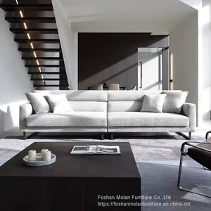 New Italian Luxury Style Modern Sectional Sofa Light Luxury Simple Design Sofa Set Living Room Furniture thumbnail-1