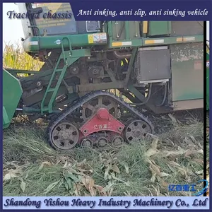 Harvester Modification With Anti Sinking Triangular Tracks Suitable for Rainy Season and Low-lying Terrain thumbnail-1