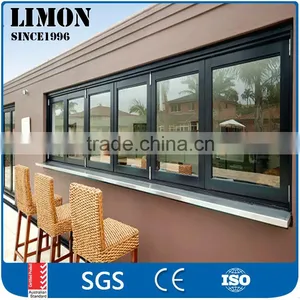 Commercial Used Double Glass Aluminum Bi-fold Windows and Doors in Australia thumbnail-1