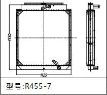 Hyundai Excavator R455-7 Radiator thumbnail-2