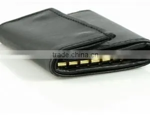 Multifunctional Genuine Leather Key Case Wallet With Coin Pocket for Men and Women thumbnail-2