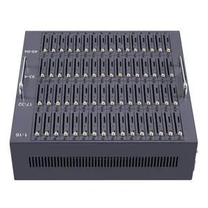 Low Price for 2025 Rare Product Good Selling 4G Lte Bulk SMS 64 Ports With 64 Sims Gsm Modem USB Interface Support AT Command Sim Bank Router With Sim thumbnail-3