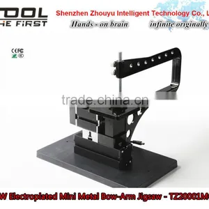 Hot Sale Hobby 60W Electroplated Mini Metal Bow-Arm Jigsaw Cutting Machine for DIY Woodworking thumbnail-1