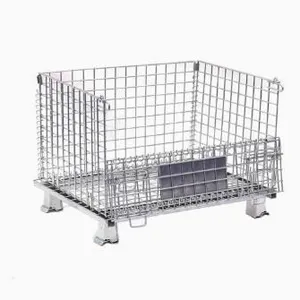 Wire Mesh Containers for Grocery Store Wire Mesh Cage Stillage thumbnail-3
