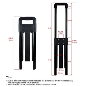 Aluminum Alloy Pull Rod Can be Customized for Mold Making, Suitable for Luggage, Backpacks, Toolboxes, and Color Customization thumbnail-4