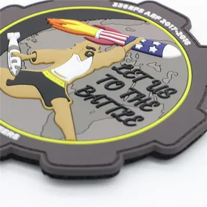 Wholesale PVC Morale Patches With Hook Backing Military Tactical Patch Factory thumbnail-2