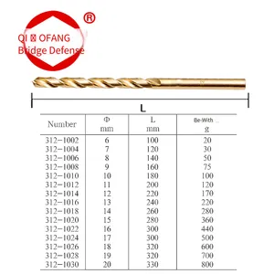 Explosion-proof Drill Bit, Beryllium Bronze, Qiaofang Brand, Spark-free Tool, 6*100mm thumbnail-3