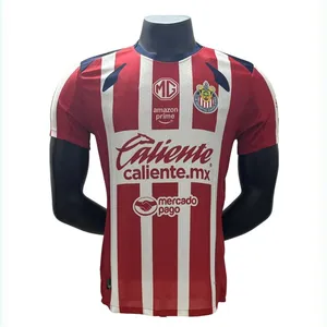 2025-26 Chivas Home and Away Jerseys American Club Football Shirt Player Version Silicone Numbering Sewn Textile Short Sleeve Soccer Jersey thumbnail-1