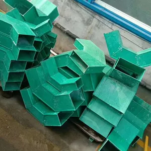 Heavy Duty FRP Perforated Cable Tray, 500mm Width, 3m Length, 1000kg/m Load, 1.5mm Thickness, Fire Retardant thumbnail-5