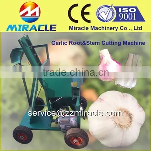 Garlic Concave Root Cutting/roots Flat Cutter and Stem Removal Machine thumbnail-1