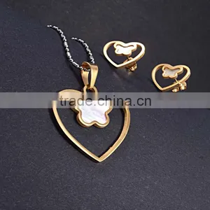 Stainless Steel Jewelry Big Hole Freshwater Pearls Fashion Jewelry New Model Jewelry Set thumbnail-3