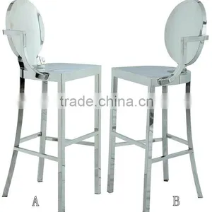New Classic Stainless Steel Bar Chair thumbnail-5