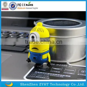 Free Sample Custom Yellow Man Usb Flash Drive thumbnail-1