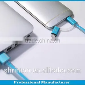 MFI Certified Factory Customized Logo Light Double Speed Fast Charge 5 Pin Light LED Micro USB Cable thumbnail-3