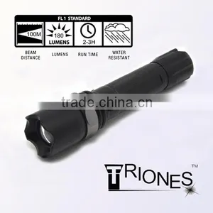 (120241) Super Bright Long Distance Rechargeable Aluminum Alloy 2015 Led Flashlight thumbnail-1