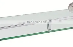 Aluminium Bathroom Glass Shelf / Single Tier Glass Shelf /bathroom Shower Shelf thumbnail-1