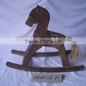 FSC Wood Distressed Rocking Horse thumbnail-1