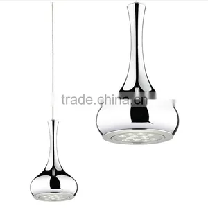 2016 New 9W 12W Plated Silver LED Pendant Light Color Vase Dining Room Creative LED Droplights thumbnail-5