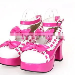 Ladies Relax High Heel Dinner Girls Bow Canvas Shoes thumbnail-2