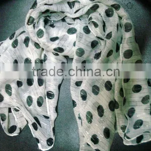 Polka Dot Cotton Scarves & Stoles thumbnail-1