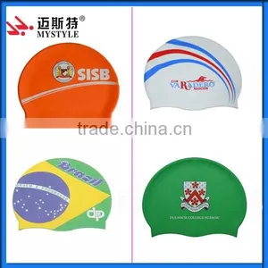 Cheap Waterproof Silicone Custom Swim Caps thumbnail-6