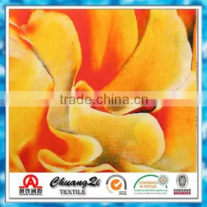Plain Rayon Flower Print Fabric thumbnail-4