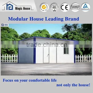Prefabricated Chinese Houses Solid Sanwich Panel House Portable Office Warehouse thumbnail-1
