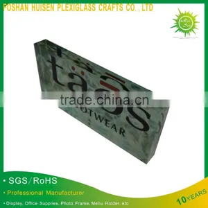 Acrylic Logo Block Stand thumbnail-1