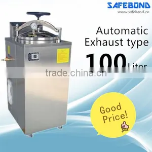 100L Inner Circulation Exhaust Type Automatic Pressure Steam Sterilization Equipments Vertical Sterilization Autoclave thumbnail-1
