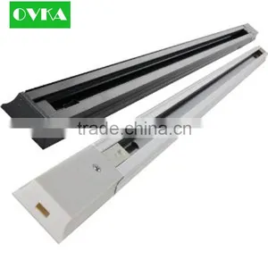 Lighting Track System Accessories 1 Meter 2 Wires Aluminum Track Light Rail, LED Light Track Rail thumbnail-1