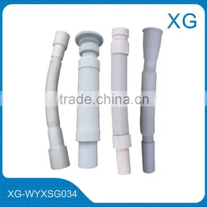PP Rubber Flexible Waste Hose 40 for Wash Basin/Bathroom Cesspipe Drain Pipe/plastic Corrugation Chrome Coated Hose for Kitchen thumbnail-6