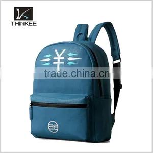 Leather Backpacks Custom Embroidery Your Logo Teens Fashion pu Leather Backpack thumbnail-2