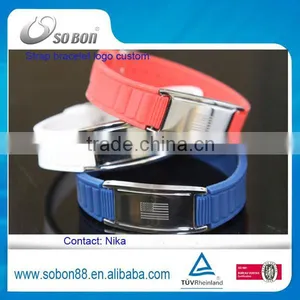 High Quality Charm Bracelet, Chineses Supplier Silicone Energy Bracelet thumbnail-1