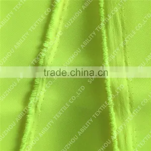 150D*300D High Quality Gabardine Fabric for Uniform/fluorescent Yellow Fabric thumbnail-4