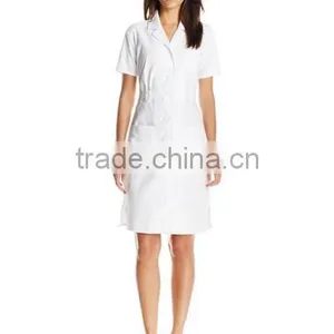OEM Women's Button Front Dress Nurse Fashionable Nurse Uniform Designs thumbnail-1