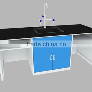 Steel Lab Table With Sink thumbnail-1