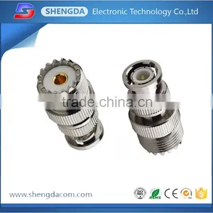 BNC to UHF Female/PL259 Female/SO239 Adapters Connector for Antenna and Coaxial Cable thumbnail-1