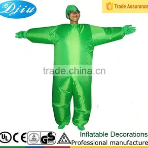 DJ-CO-116 Inflatable Suit Funny Colorful Halloween Costume Green Jumpsuit thumbnail-1