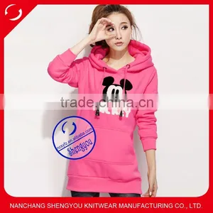China Factory Custom Wholesale Pullover Extra Long Hoodies thumbnail-1
