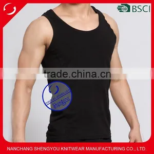 Custom Blank Wholesale Gym Mens Stringer Bodybuilding Tank Top thumbnail-1
