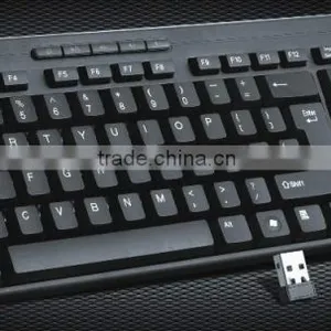 Hot Selling Usb Computer Wireless Slim Standard Mouse and Keyboard Combo thumbnail-1
