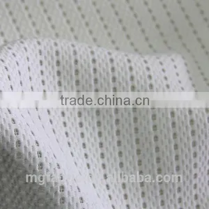 White Dress Making Fabric Polyester Mesh thumbnail-2