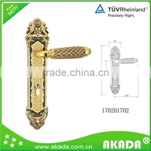 Zinc Alloy Door Handle Locksets On Plate 1702H1702 thumbnail-1