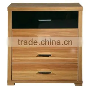 Glossy 4 Drawer Chest thumbnail-1